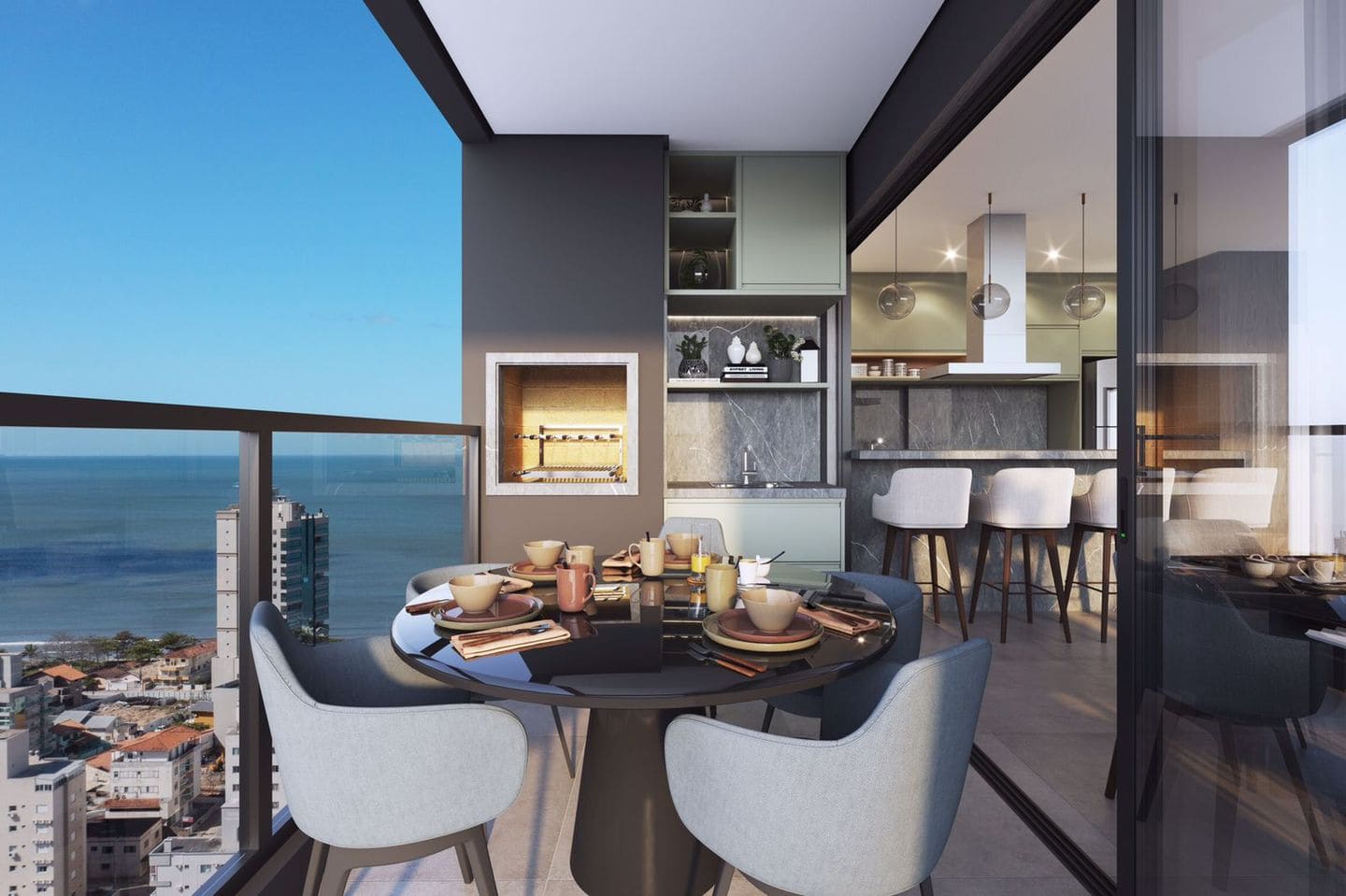 Render 15 do L’Essence Residence em Porto Belo SC