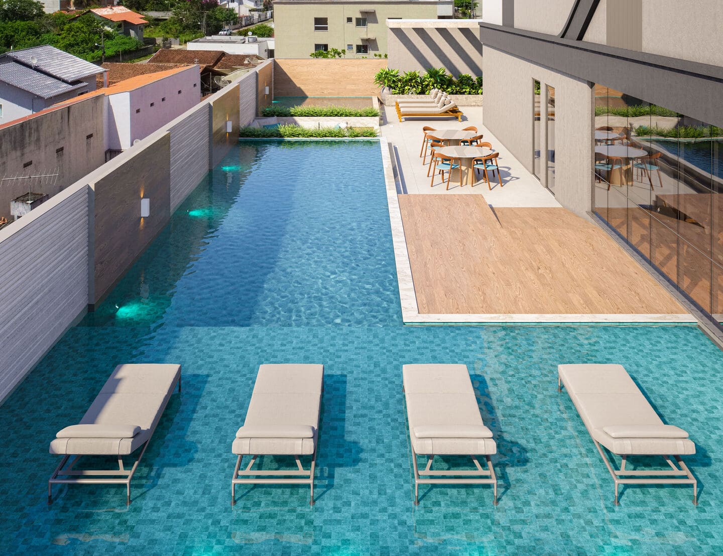 Area de lazer 1 do La Gracia Residence em Porto Belo SC