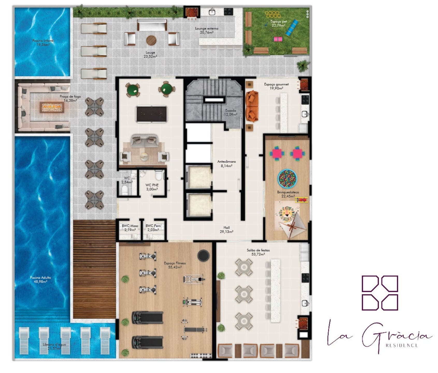 Planta 2 do La Gracia Residence em Porto Belo SC