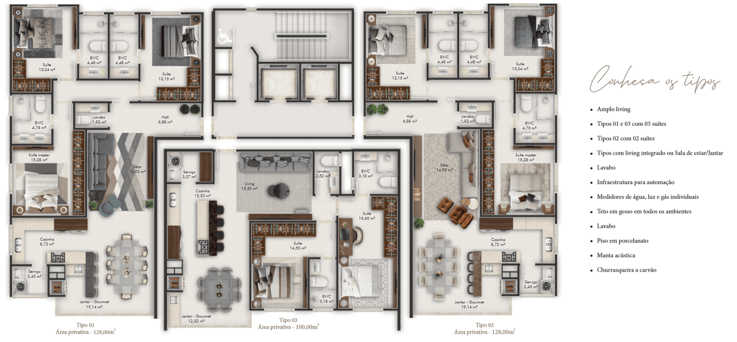 Planta 2 do La Spezia Residenziale em Porto Belo SC