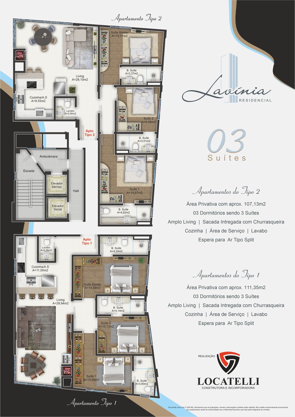 Area de lazer 6 do Lavínia Residencial em Porto Belo SC