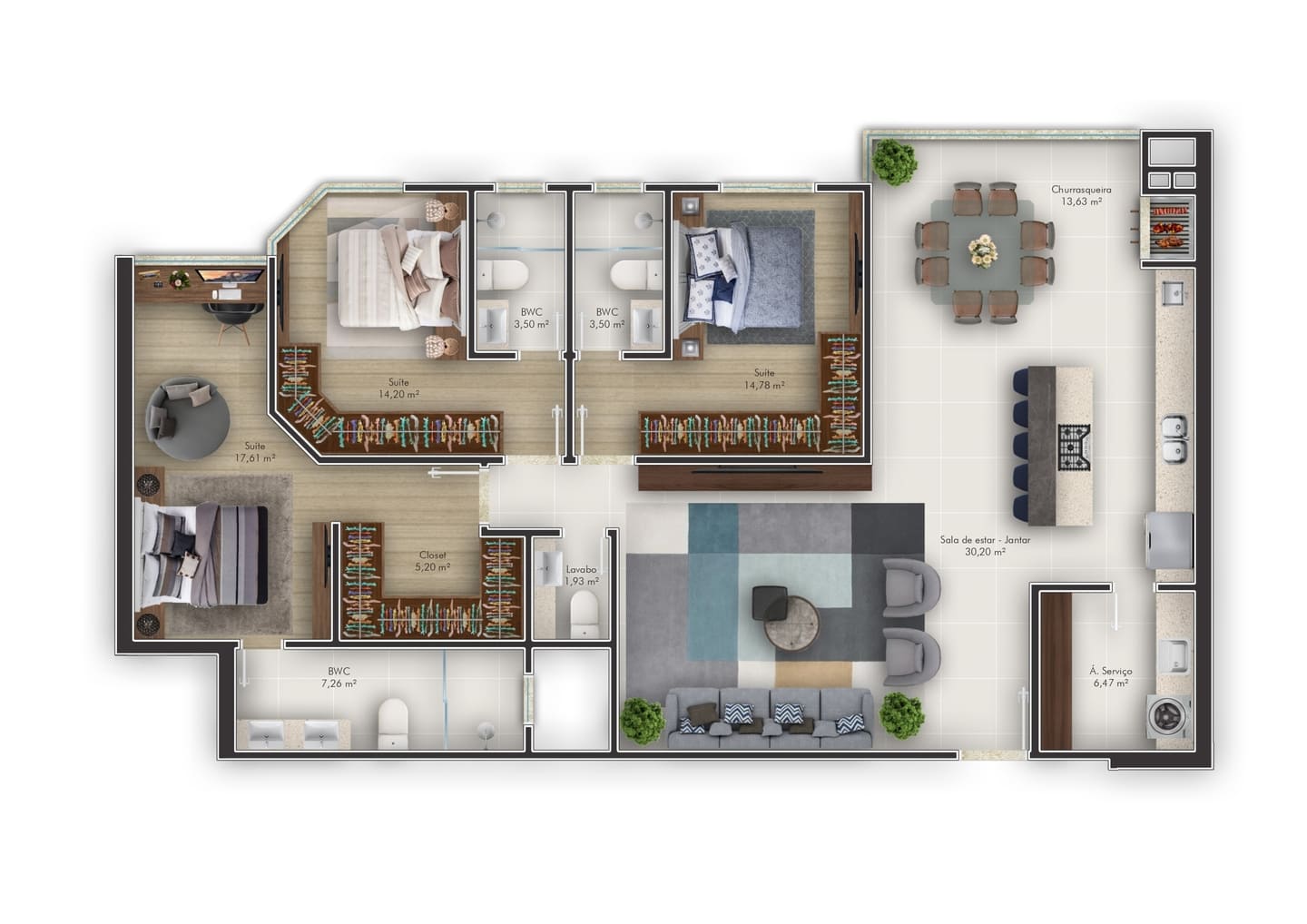 Planta 5 do Libreville Concept em Porto Belo SC