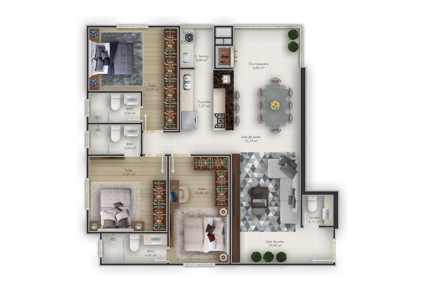 Planta 4 do Libreville Concept em Porto Belo SC