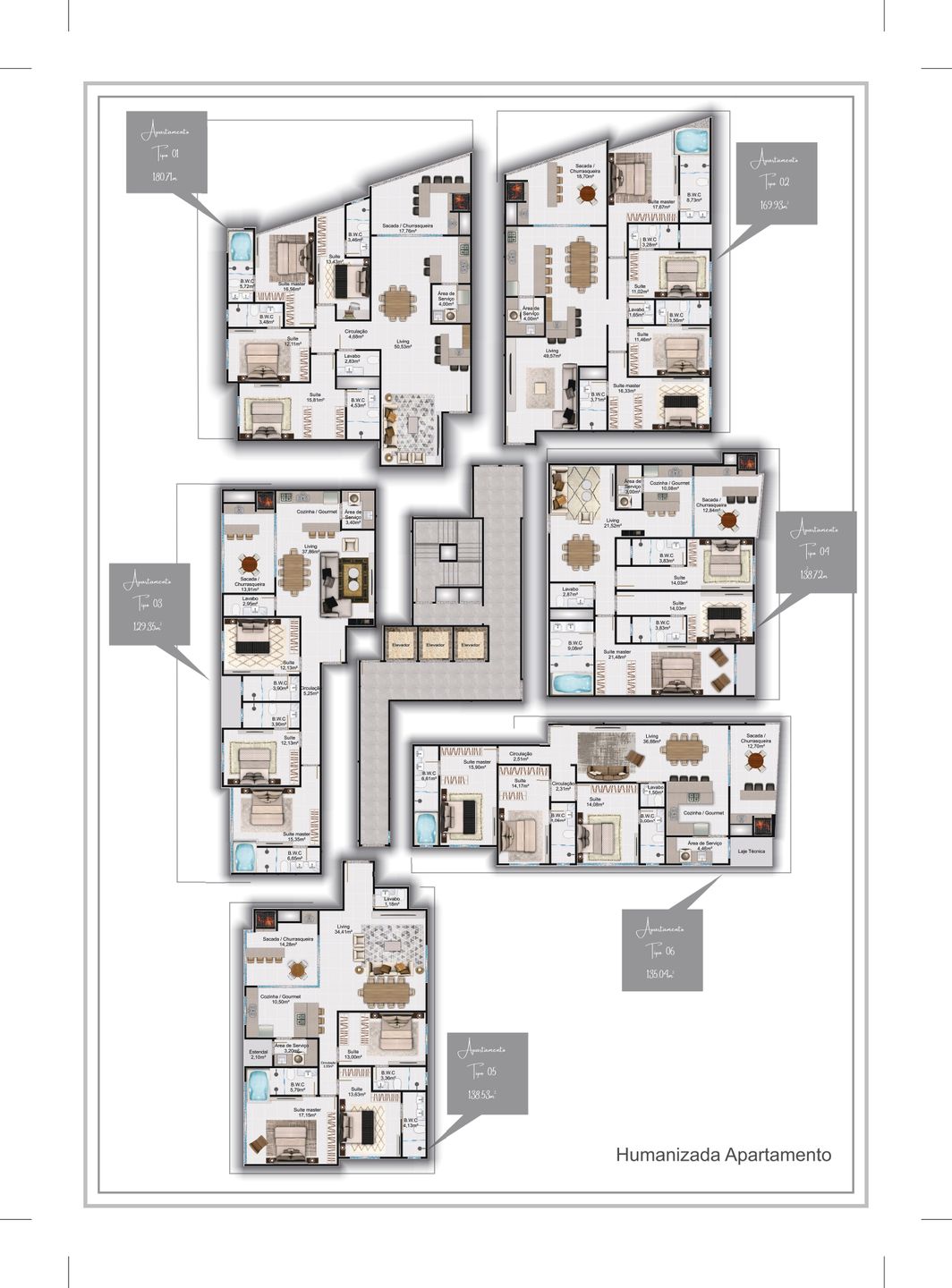 Area de lazer 2 do Magnifique Residence em Porto Belo SC