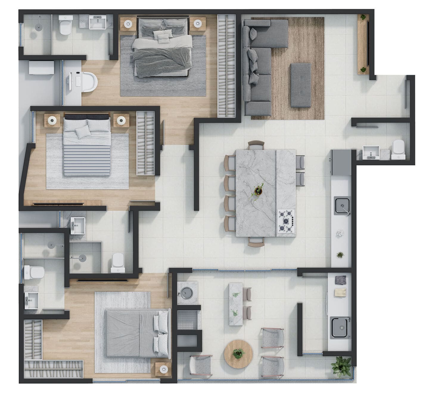 Area de lazer 2 do Mário Lago Residencial em Porto Belo SC