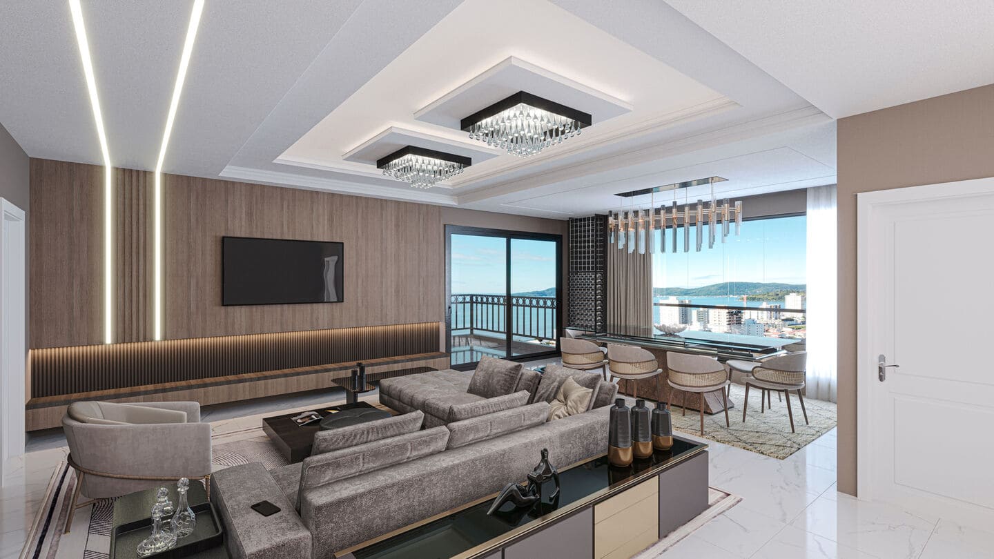 Render 2 do Península Residence em Porto Belo SC