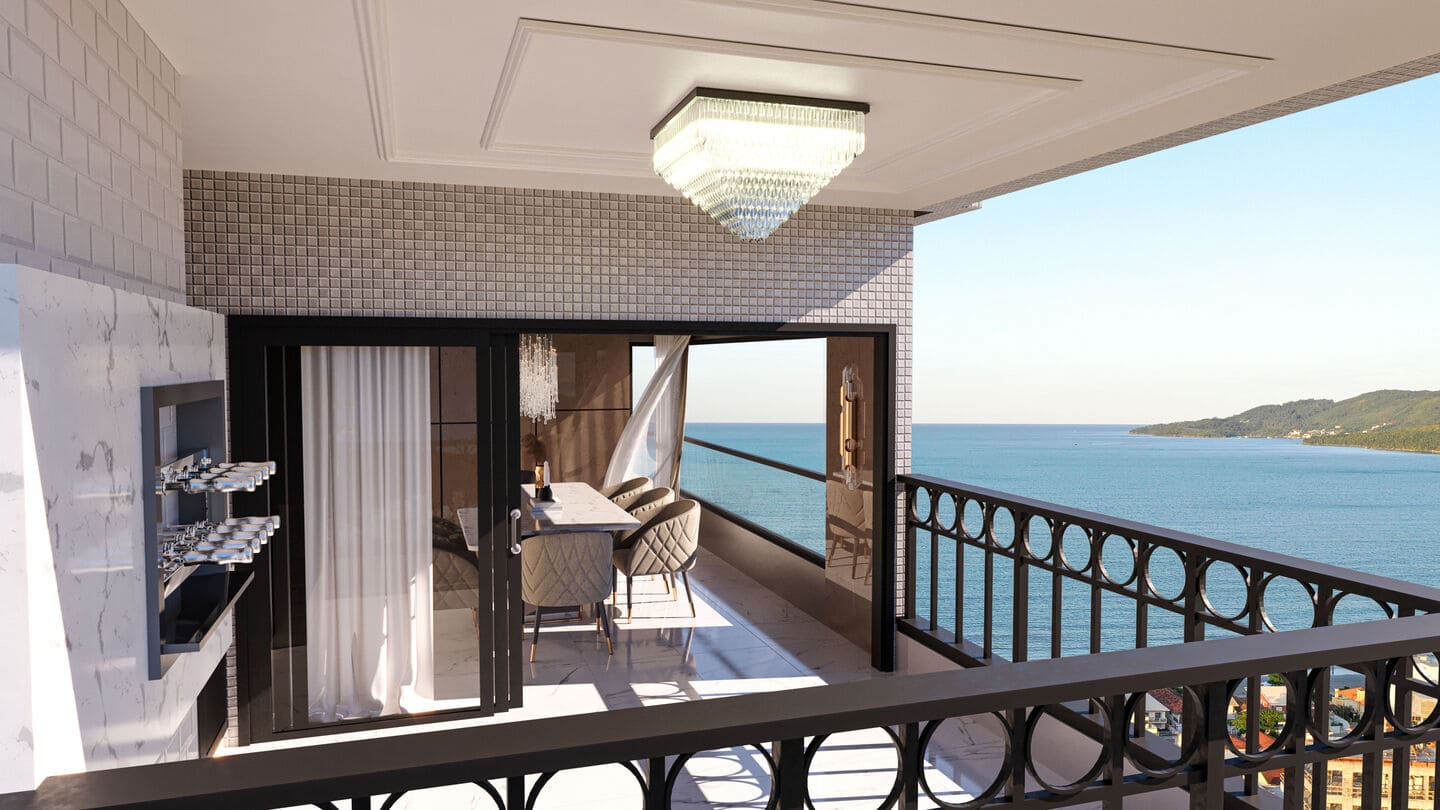 Render 6 do Península Residence em Porto Belo SC