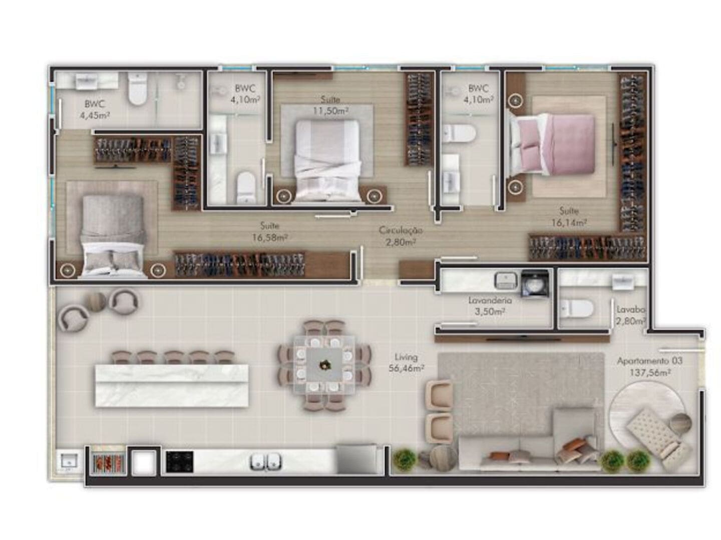 Planta 5 do Port Said Building em Porto Belo SC