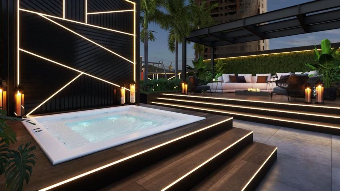 Area de lazer 1 do Port Said Building em Porto Belo SC