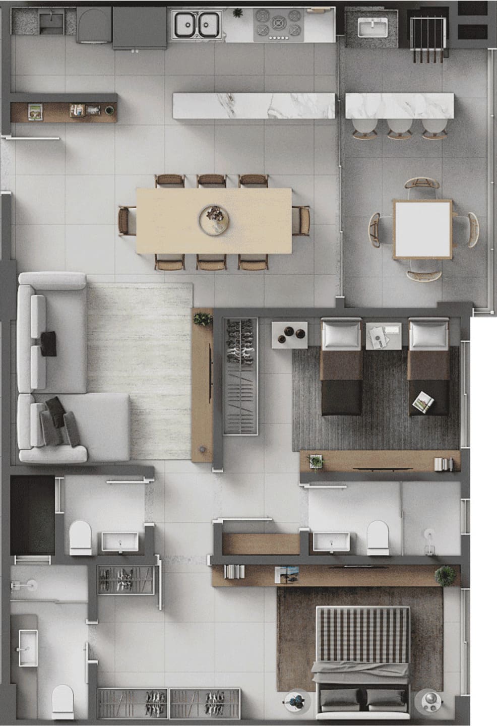 Planta 6 do Porto Bello Home Club Torre A em Porto Belo SC