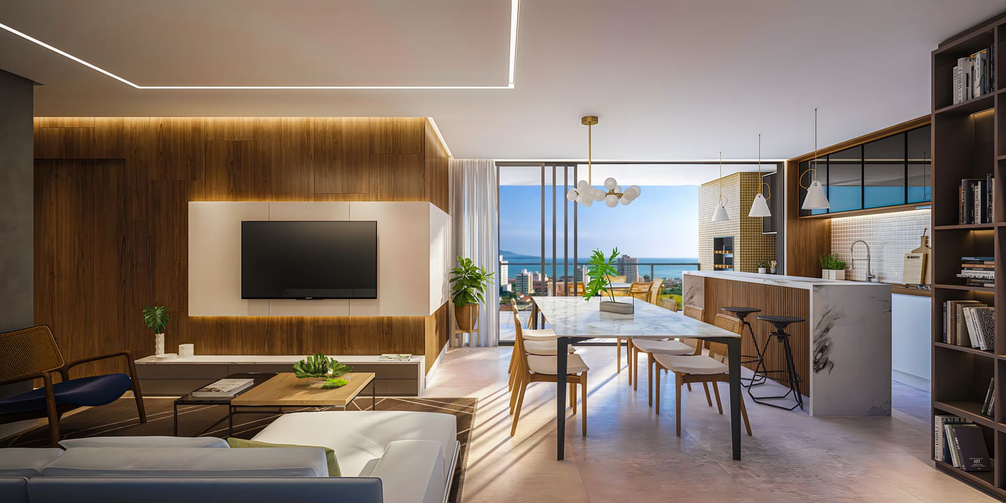 Render 2 do Porto Bello Home Club Torre A em Porto Belo SC