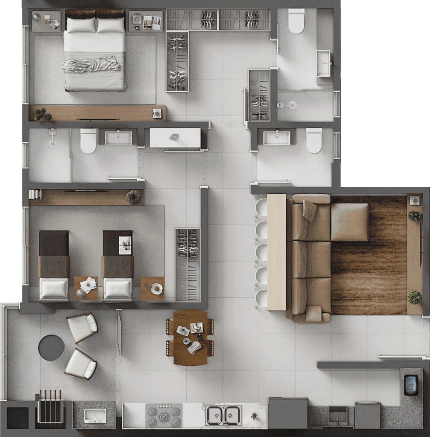 Planta 13 do Porto Bello Home Club Torre A em Porto Belo SC
