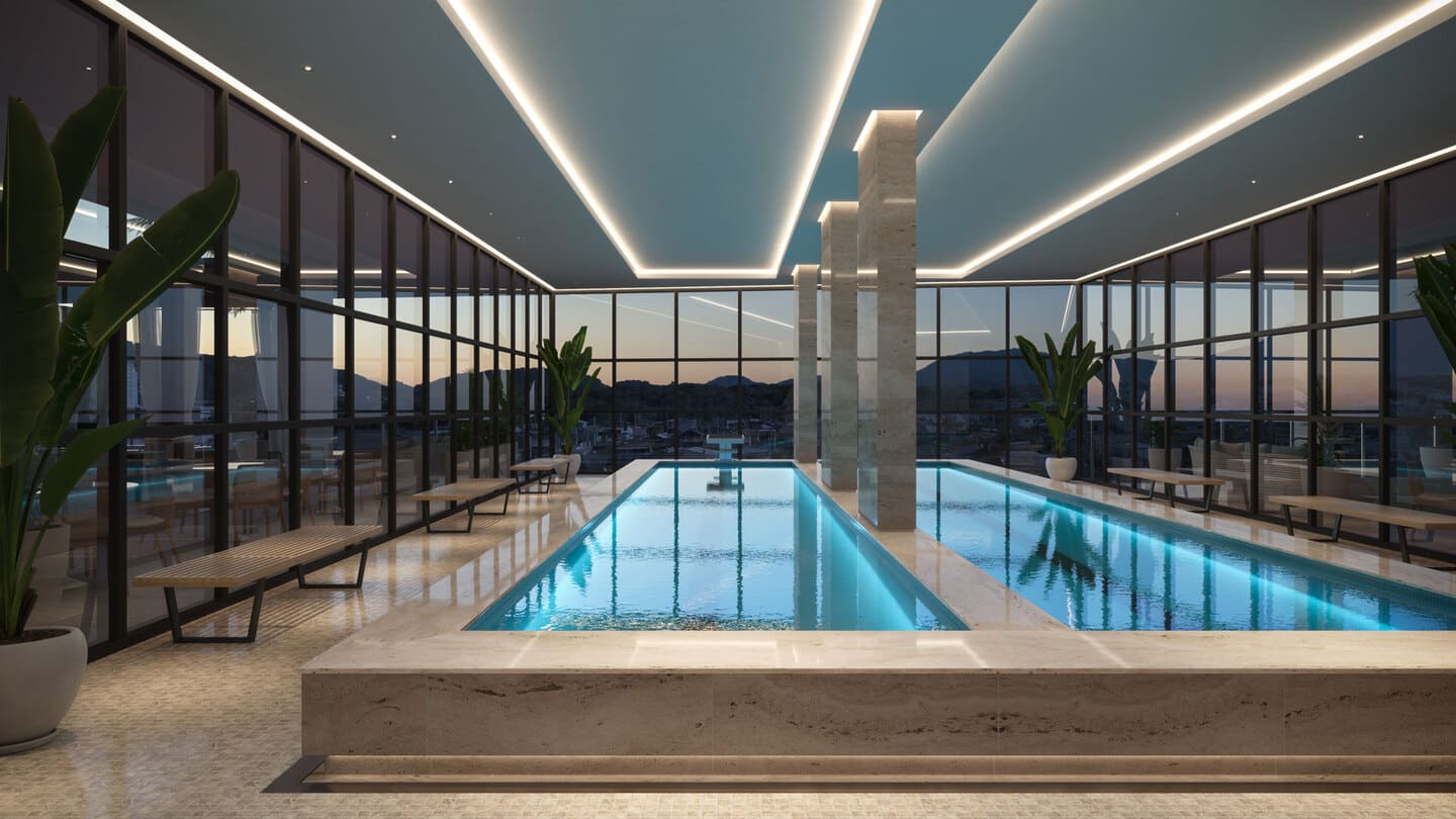 Area de lazer 2 do Porto Bello Home Club Torre B em Porto Belo SC