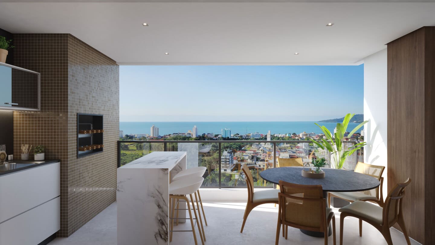 Render 4 do Porto Bello Home Club Torre B em Porto Belo SC