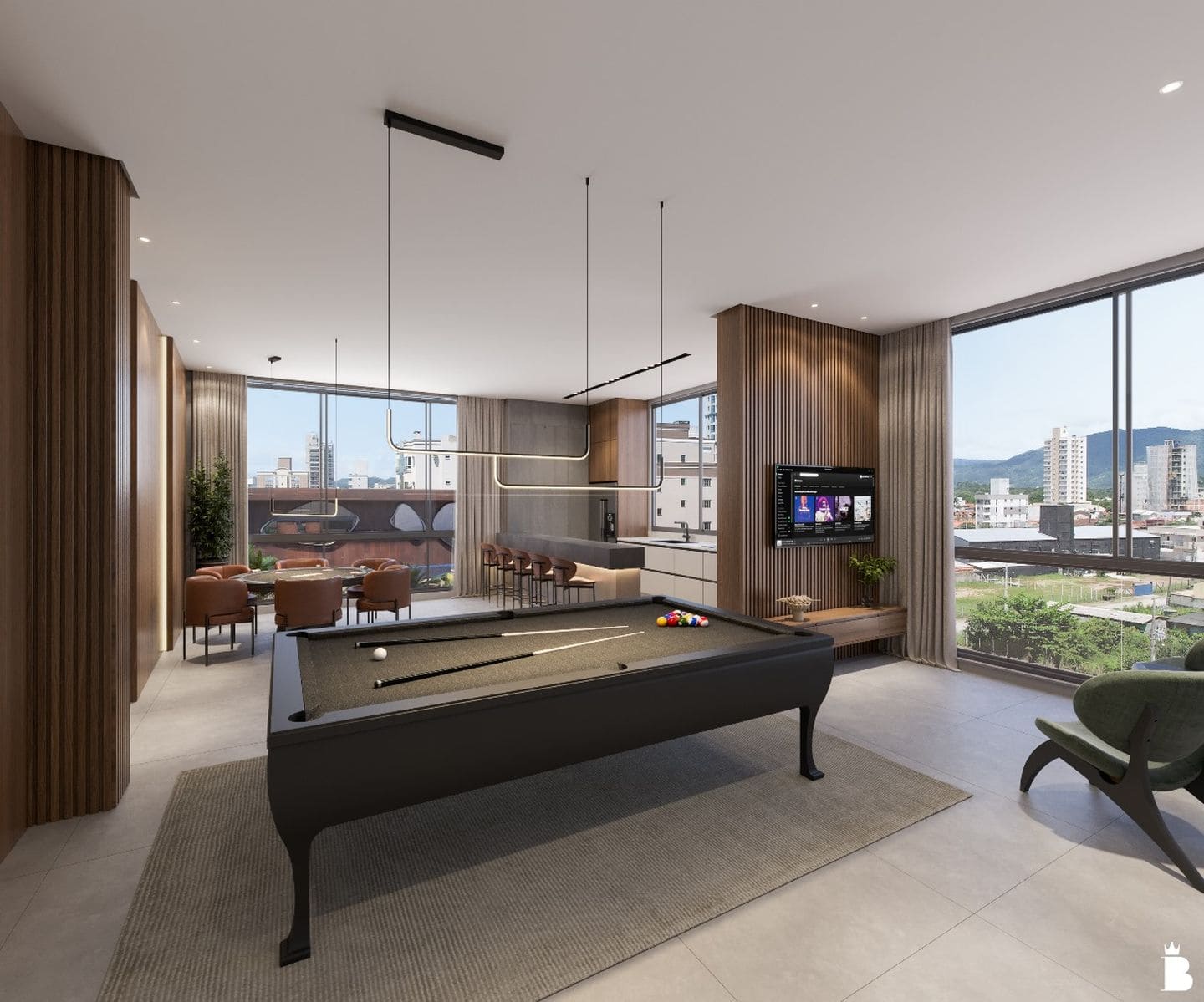 Area de lazer 2 do Porto Frade Residence em Porto Belo SC