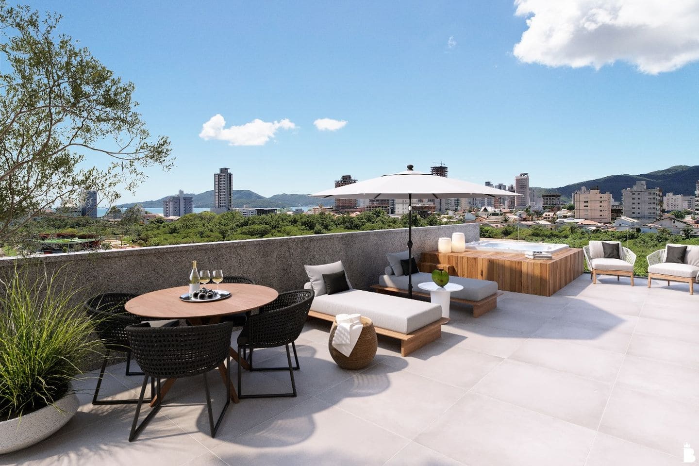 Area de lazer 4 do Porto Frade Residence em Porto Belo SC
