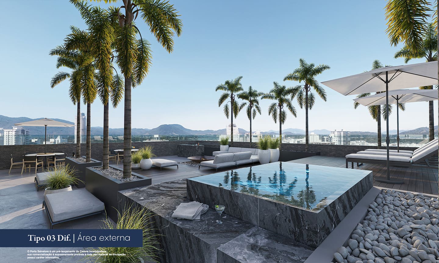 Render 1 do Porto Salvatore em Porto Belo SC