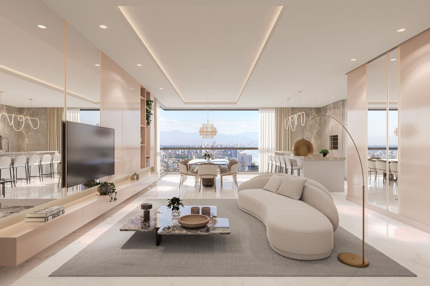 Render 3 do Privilège Tower em Porto Belo SC