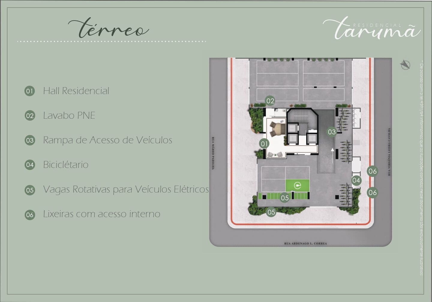 Planta 1 do Residencial Tarumã em Porto Belo SC