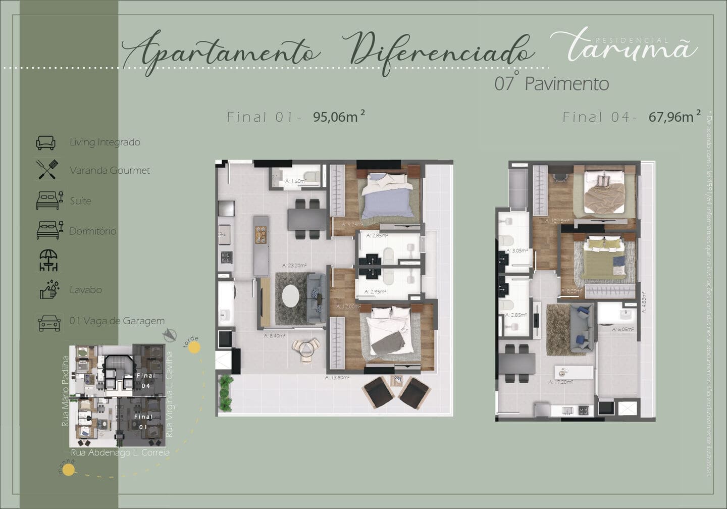 Planta 6 do Residencial Tarumã em Porto Belo SC