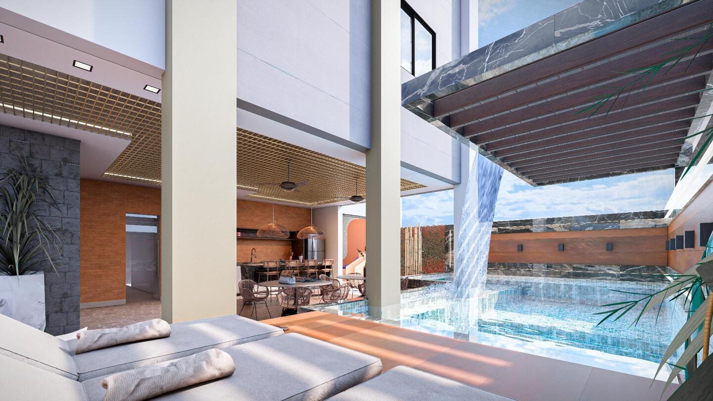 Area de lazer 1 do Rivermouth Residence em Porto Belo SC