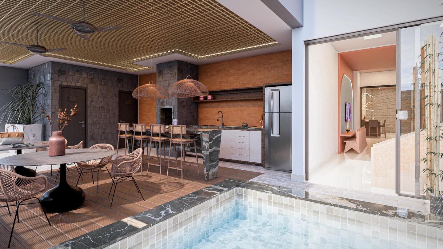 Area de lazer 2 do Rivermouth Residence em Porto Belo SC