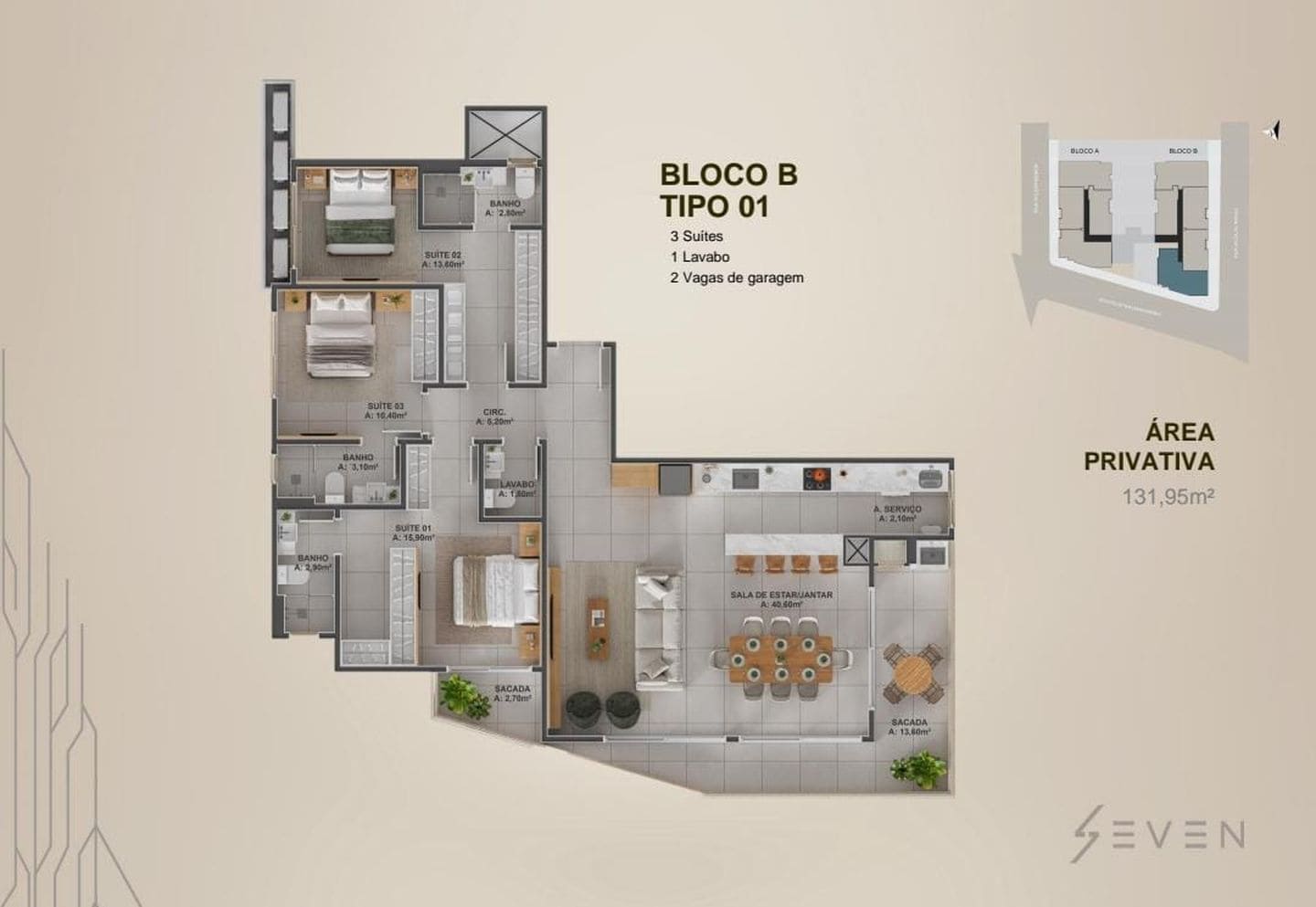 Planta 6 do Seven em Porto Belo SC