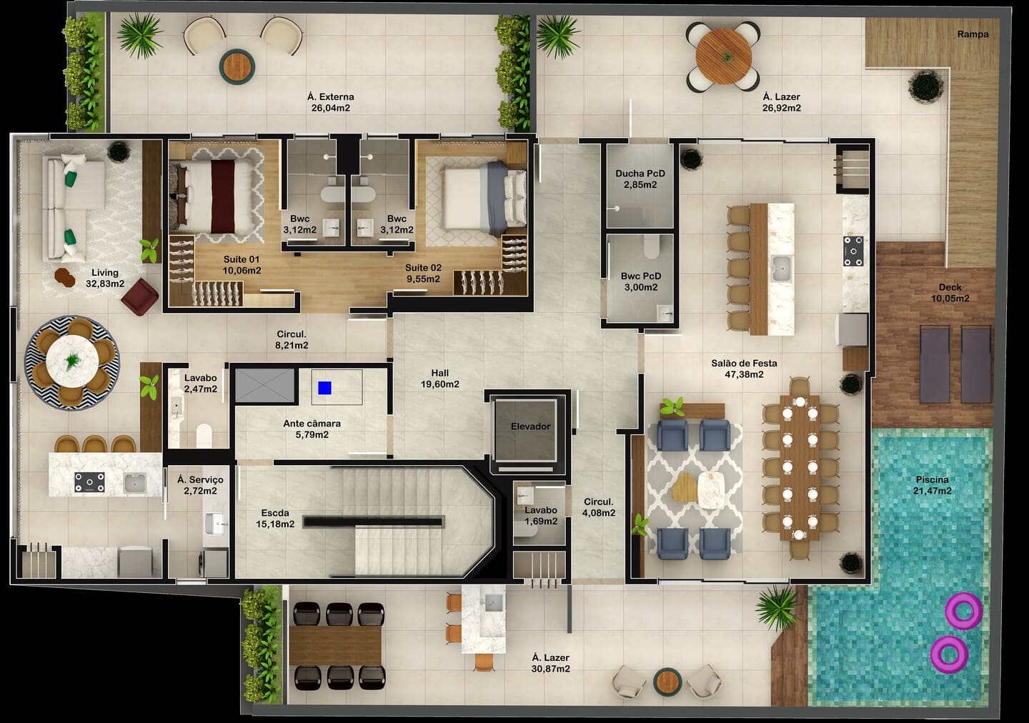 Planta 5 do Siesta Beach Residence em Porto Belo SC