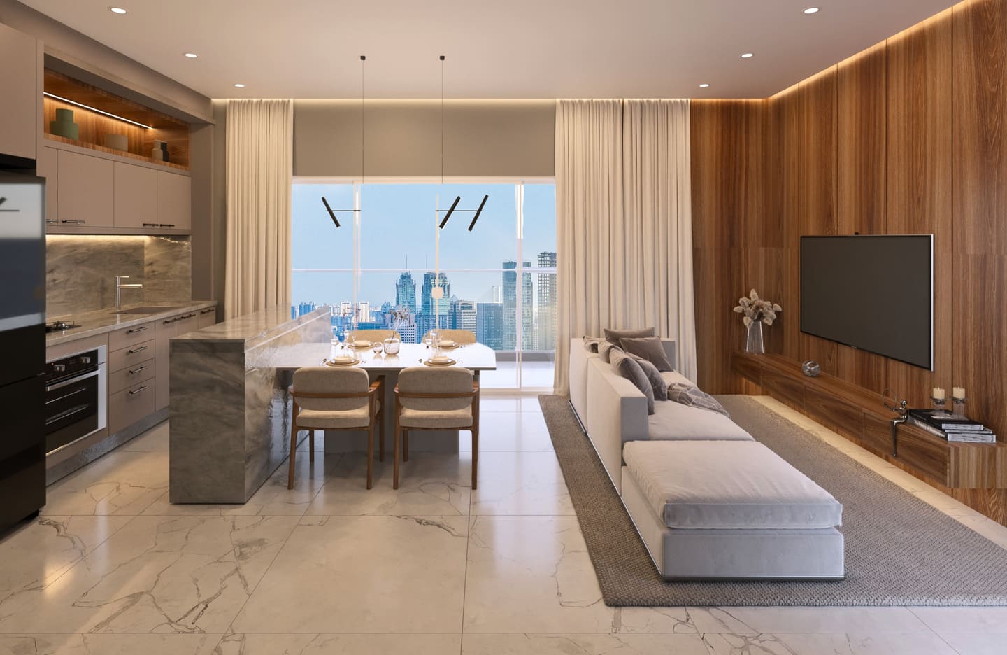 Render 4 do Skypark Tower em Porto Belo SC