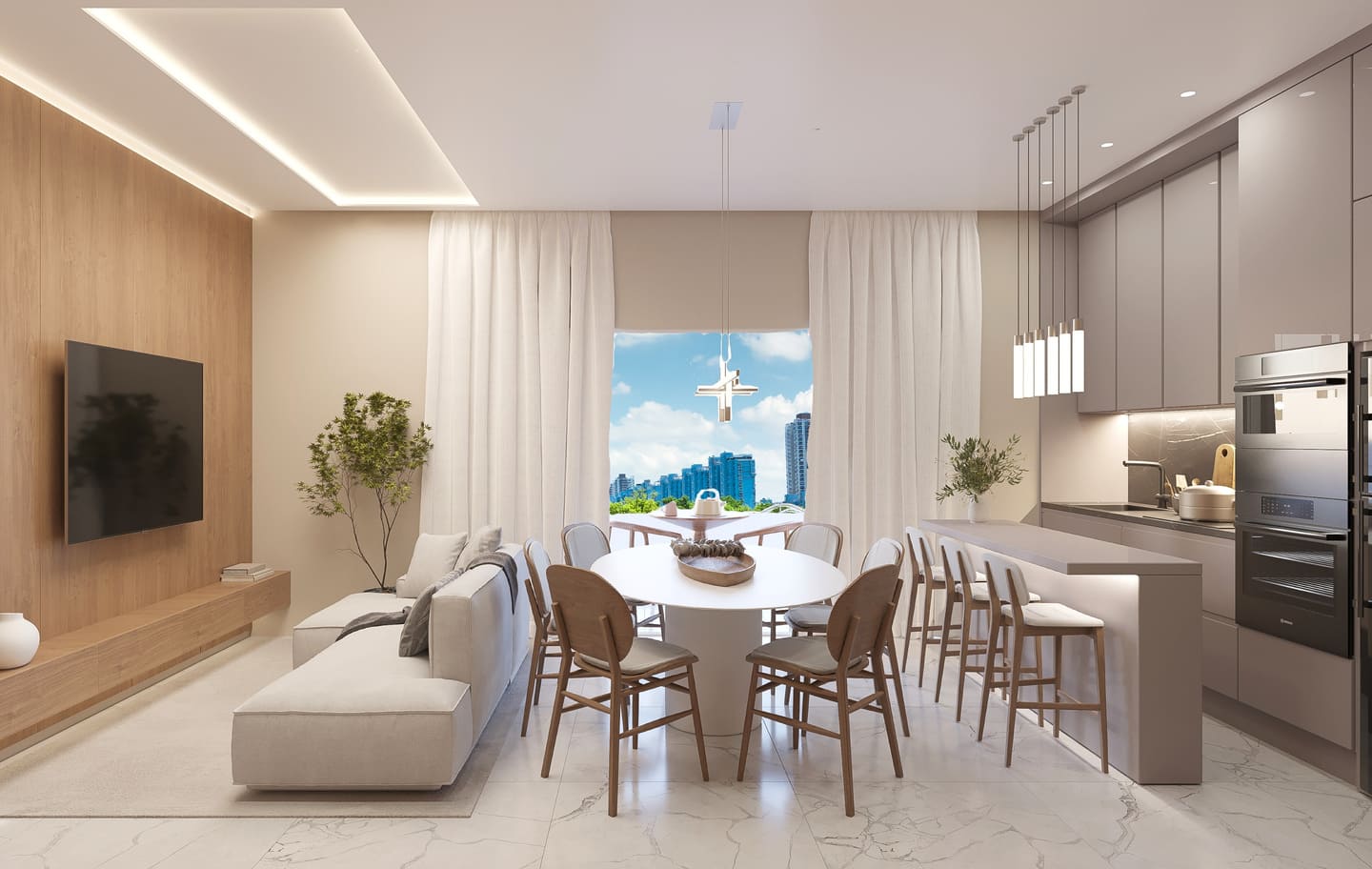 Render 5 do Skypark Tower em Porto Belo SC