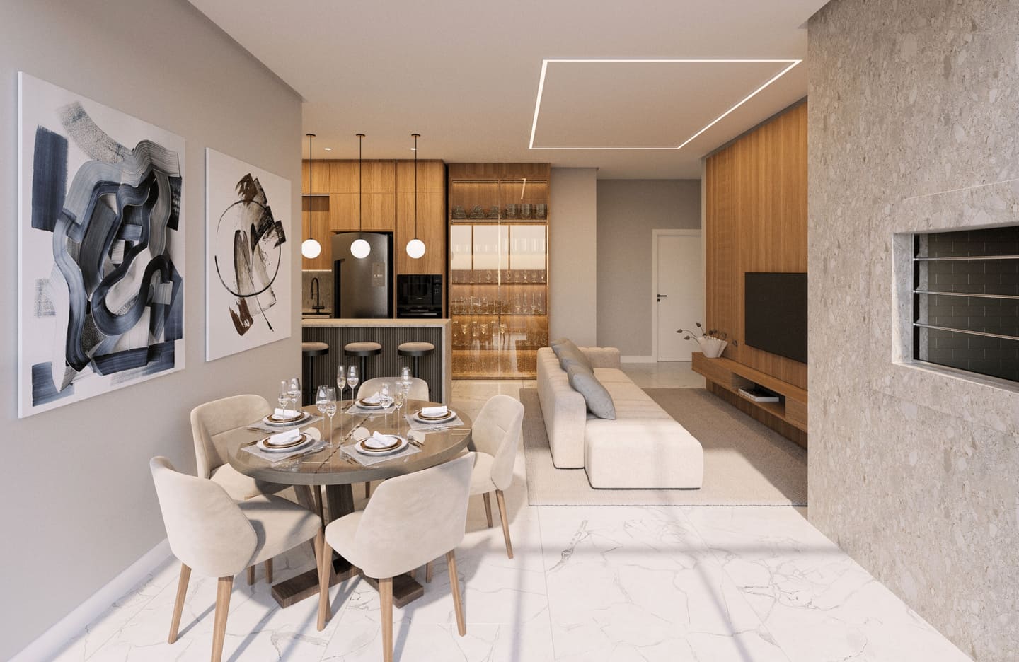 Render 7 do Skypark Tower em Porto Belo SC