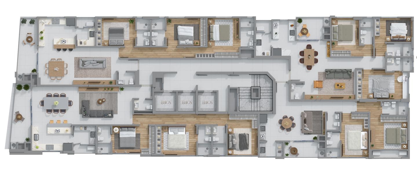 Planta 4 do Soirée em Porto Belo SC
