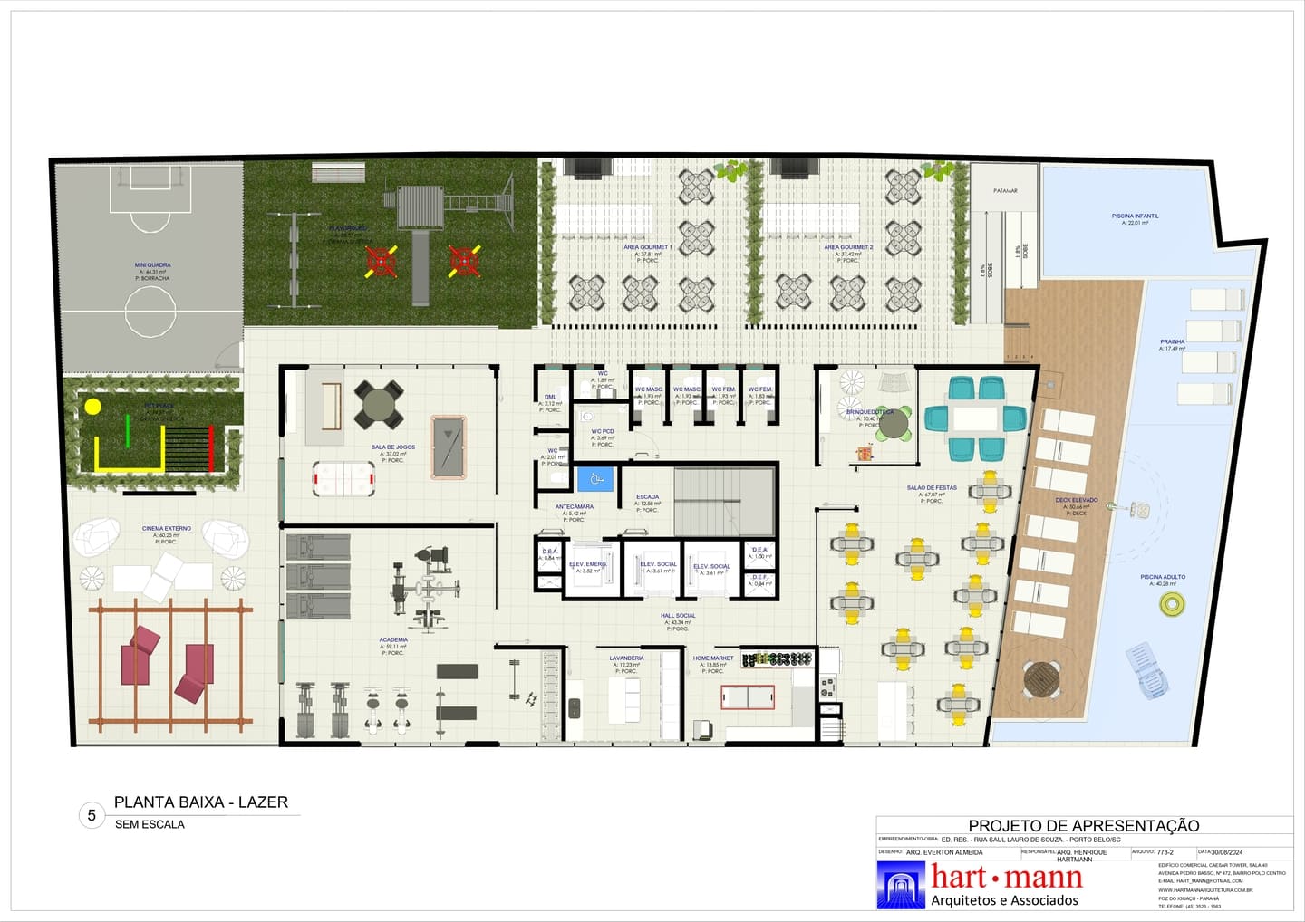 Area de lazer 11 do Superiore Residence em Porto Belo SC