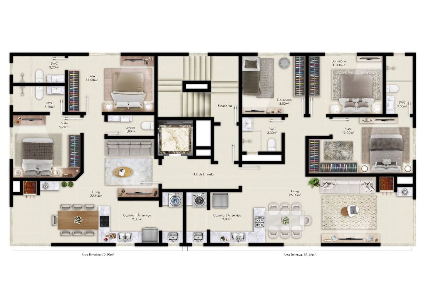 Render 4 do Talin Residence em Porto Belo SC