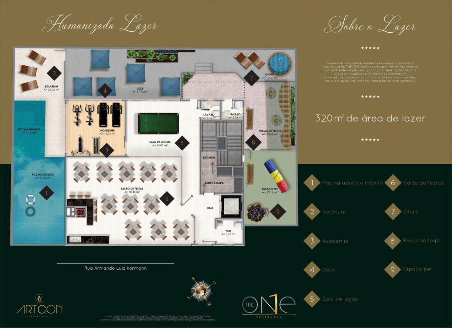 Planta 2 do The One Residence em Porto Belo SC