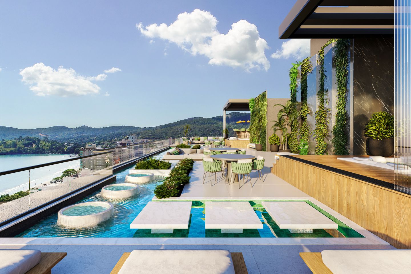 Area de lazer 11 do Thera Tower em Porto Belo SC