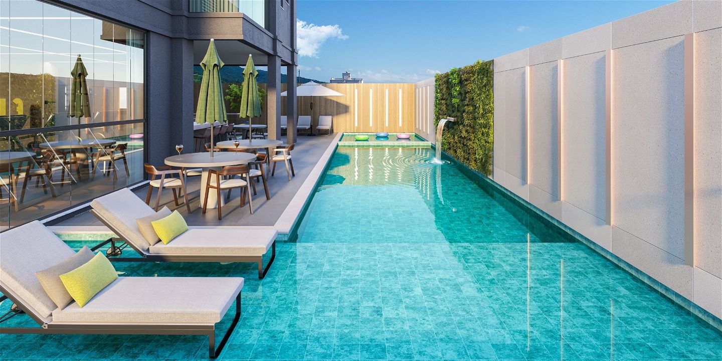 Area de lazer 6 do Thera Tower em Porto Belo SC