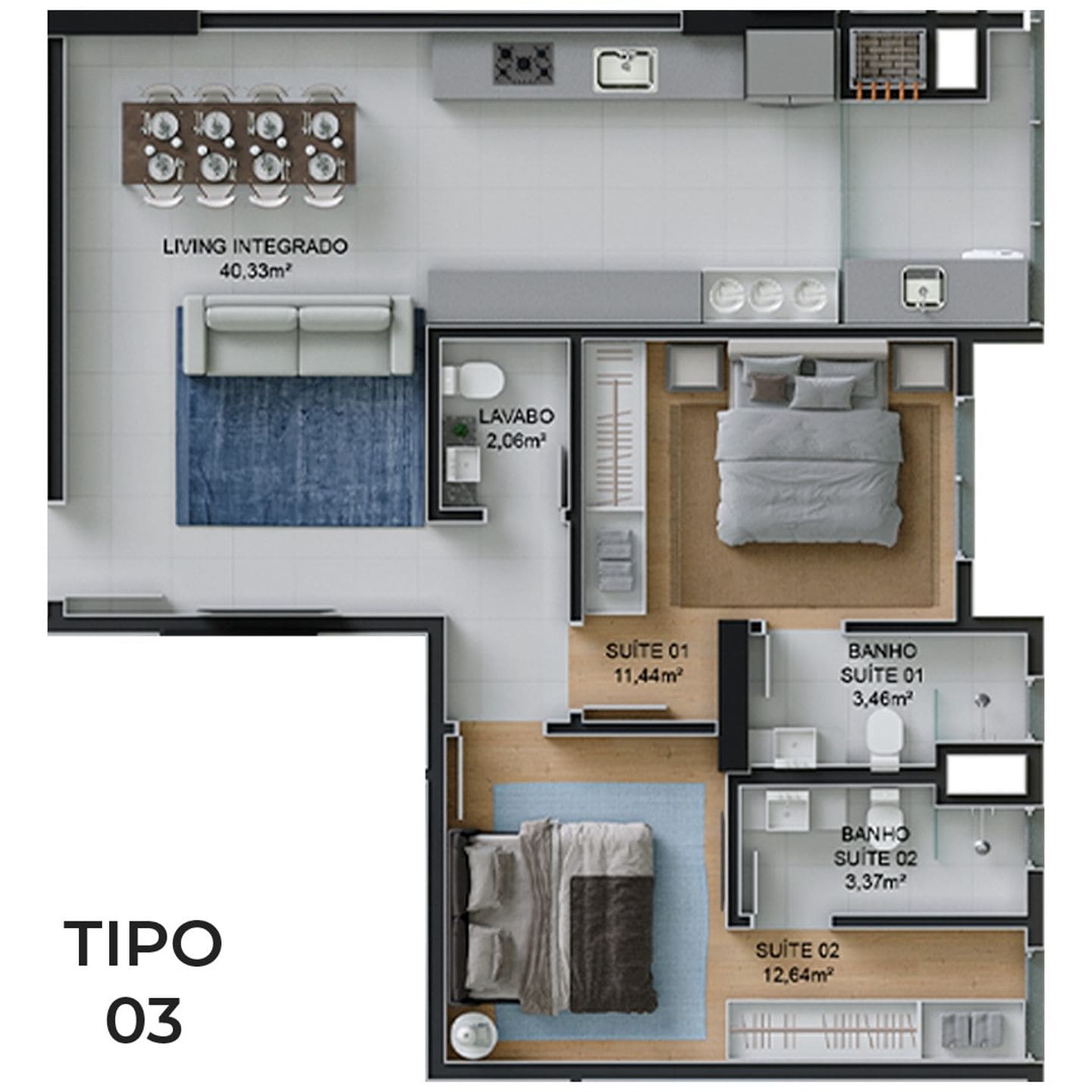 Planta 9 do Toronto Palace em Porto Belo SC