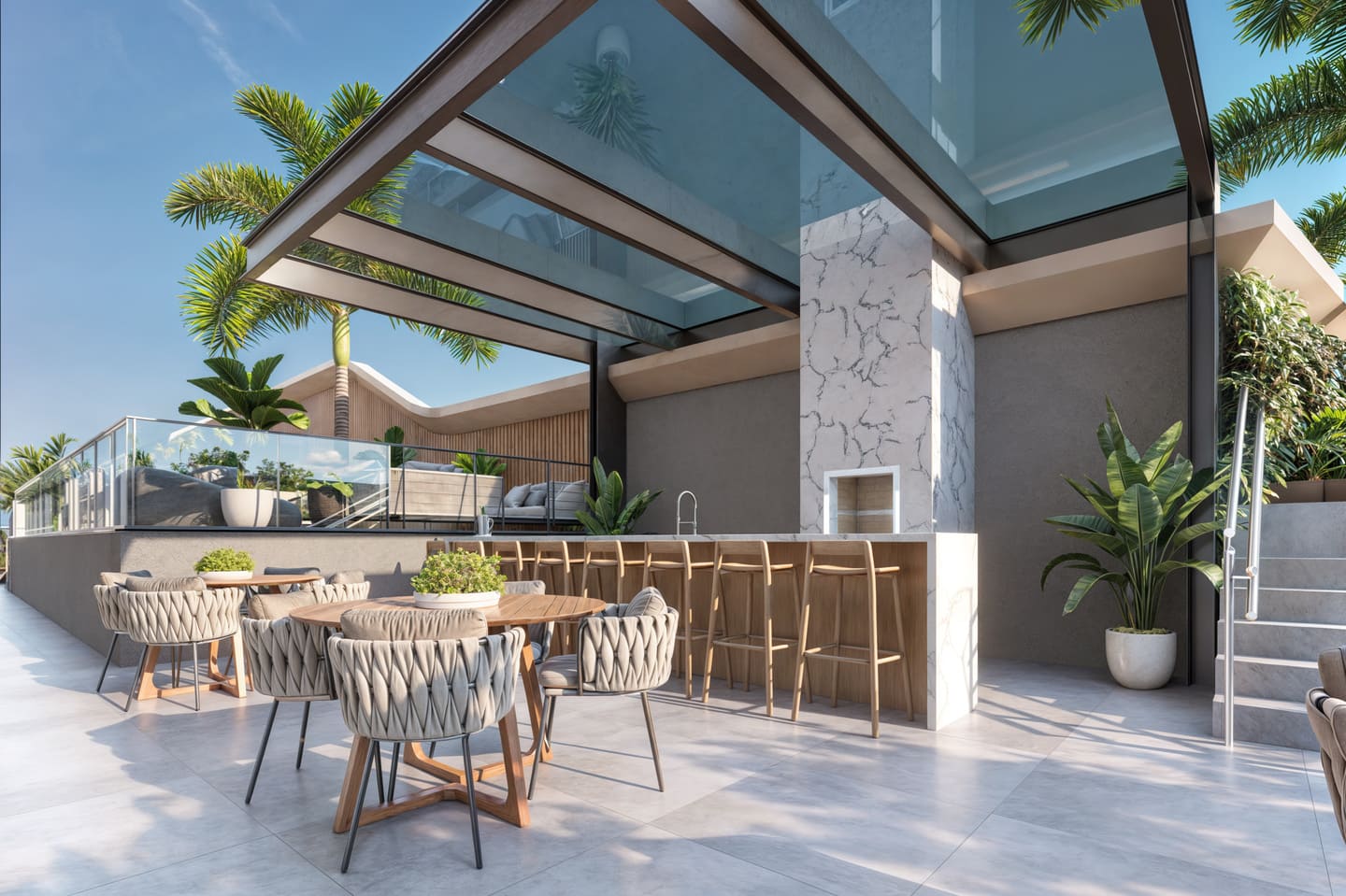 Area de lazer 4 do Triton Skyhomes em Porto Belo SC