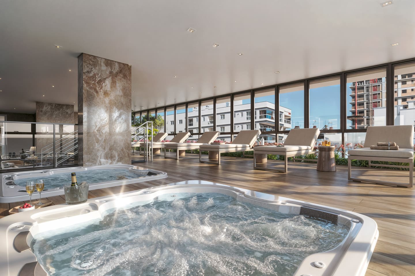 Area de lazer 2 do Triton Skyhomes em Porto Belo SC