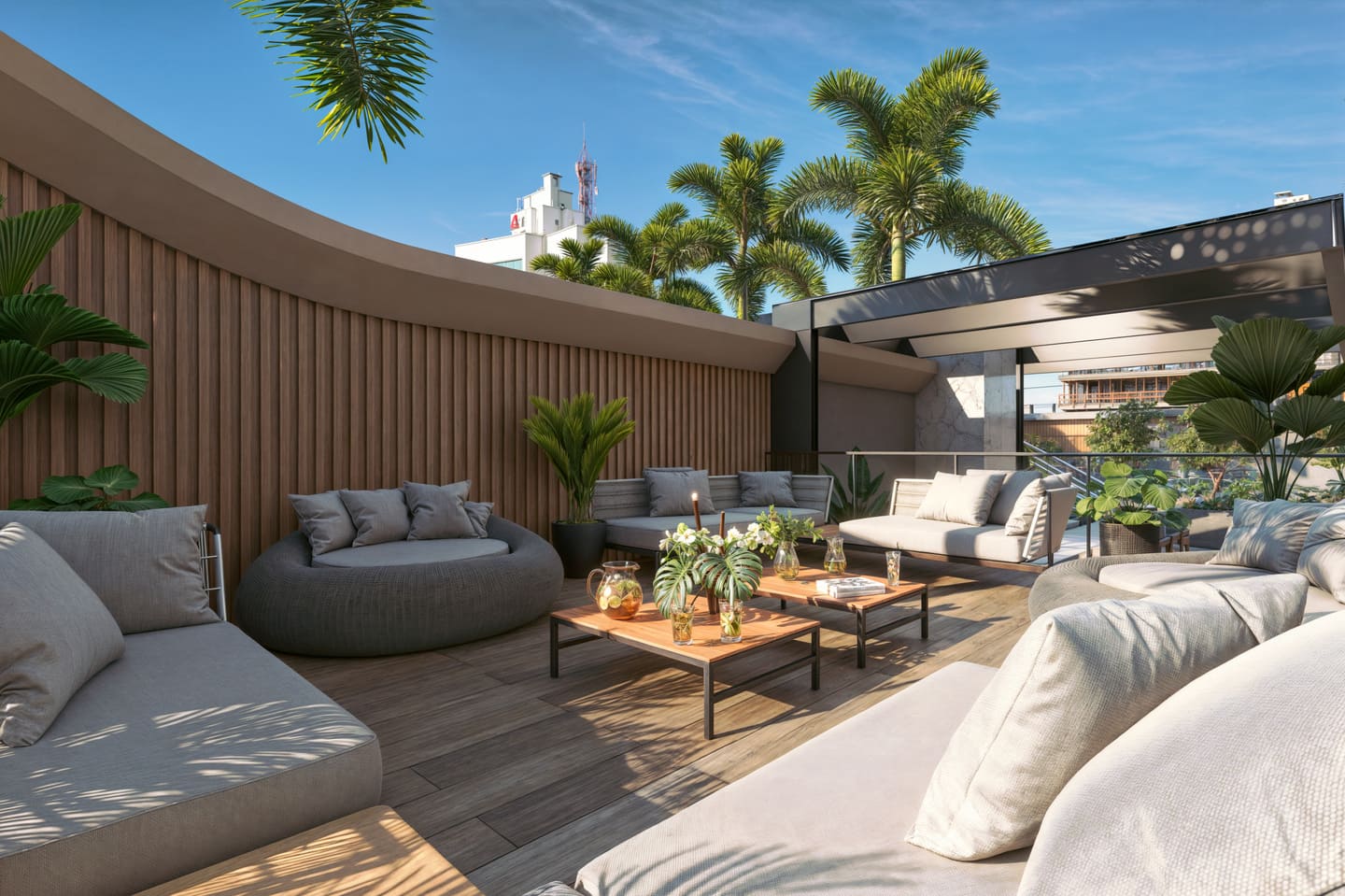 Area de lazer 1 do Triton Skyhomes em Porto Belo SC