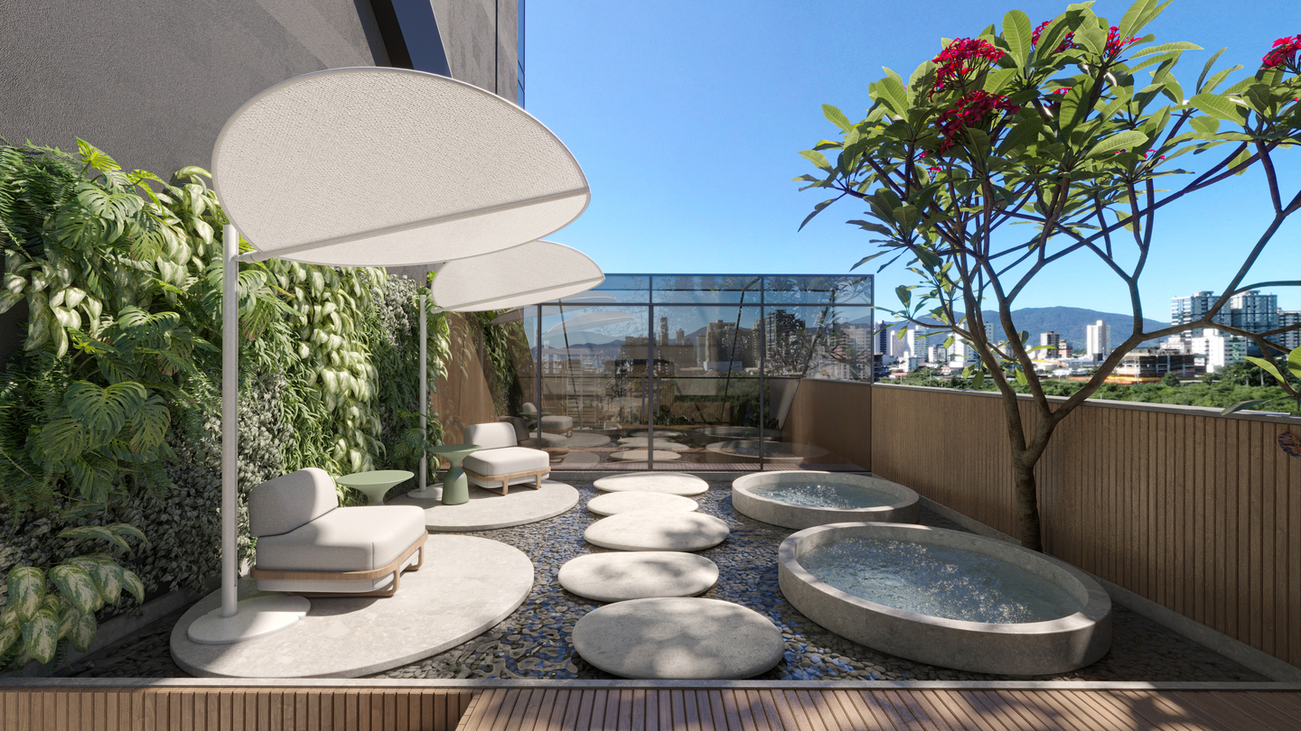 Area de lazer 1 do Vortex Tower em Porto Belo SC