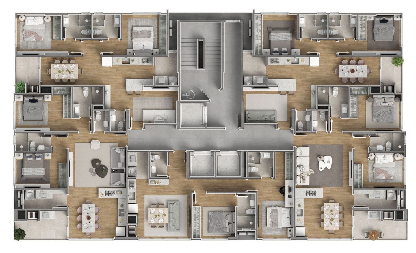 Planta 2 do Vega Apartments em Porto Belo SC