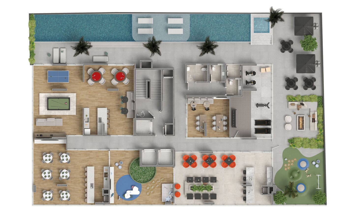 Planta 1 do Vega Apartments em Porto Belo SC