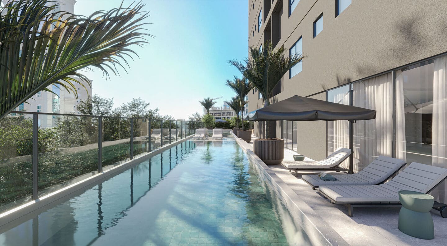 Area de lazer 1 do Vega Apartments em Porto Belo SC