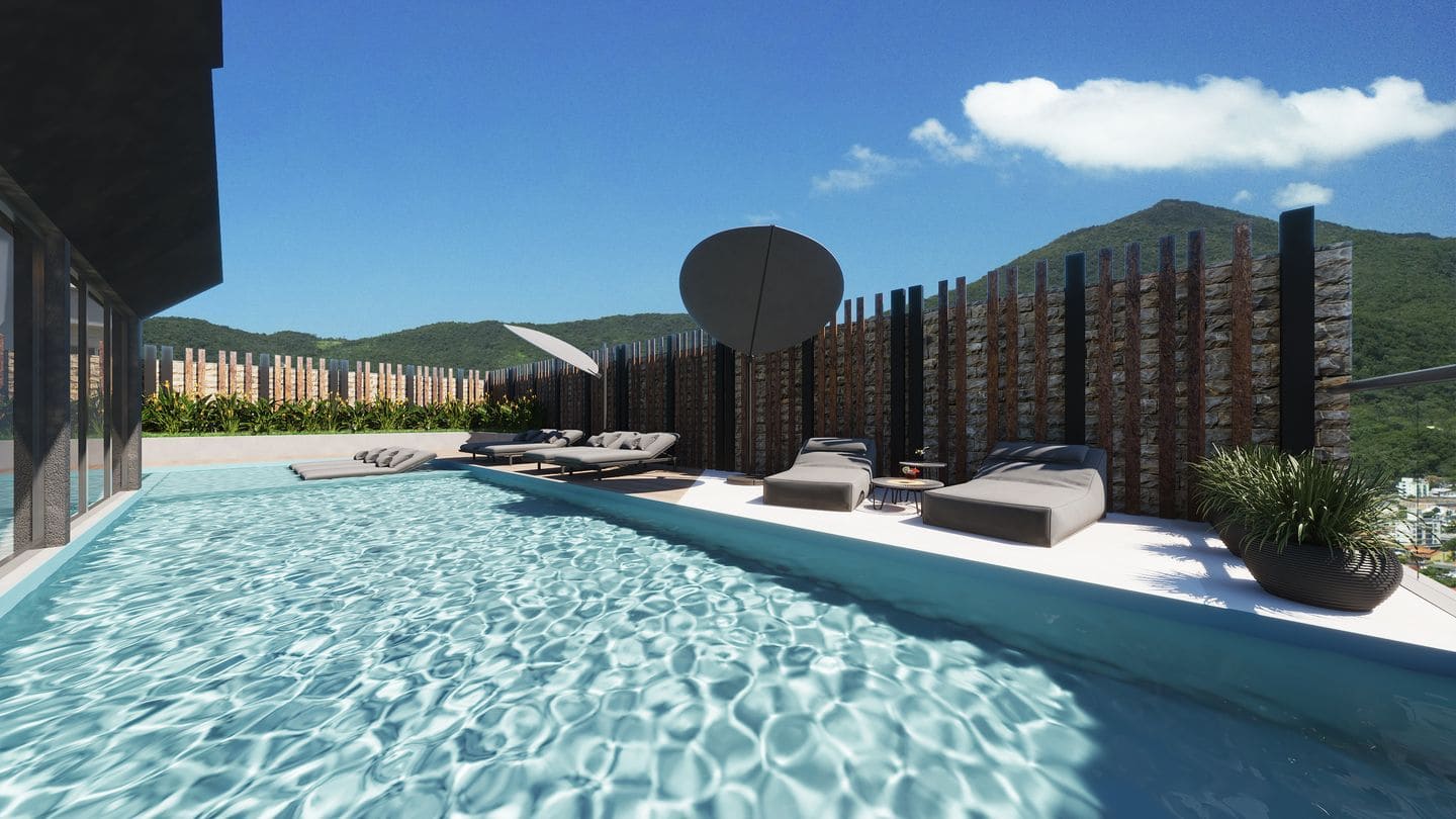 Area de lazer 12 do Wine Tower em Porto Belo SC