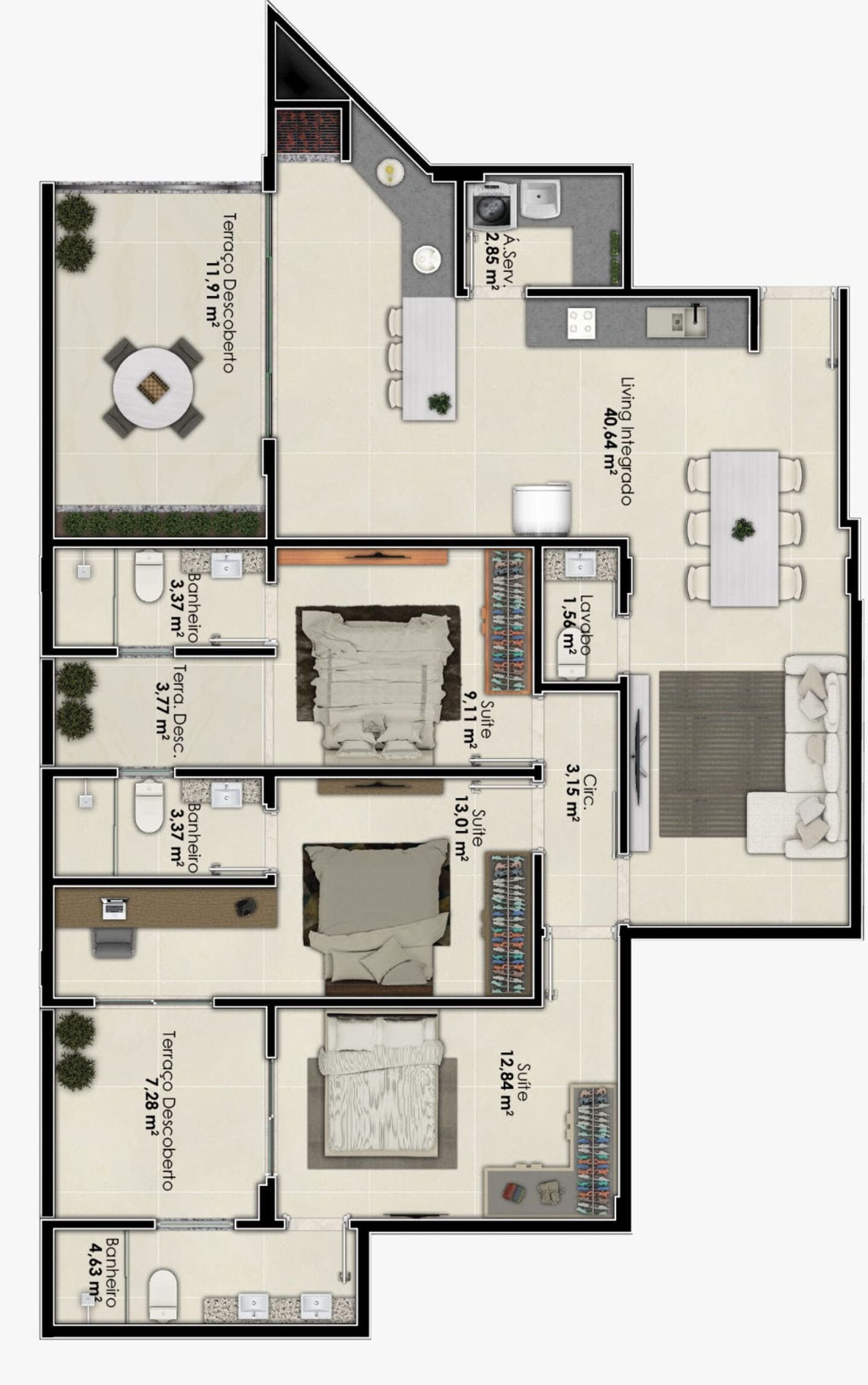 Planta 6 do Zephyros em Porto Belo SC