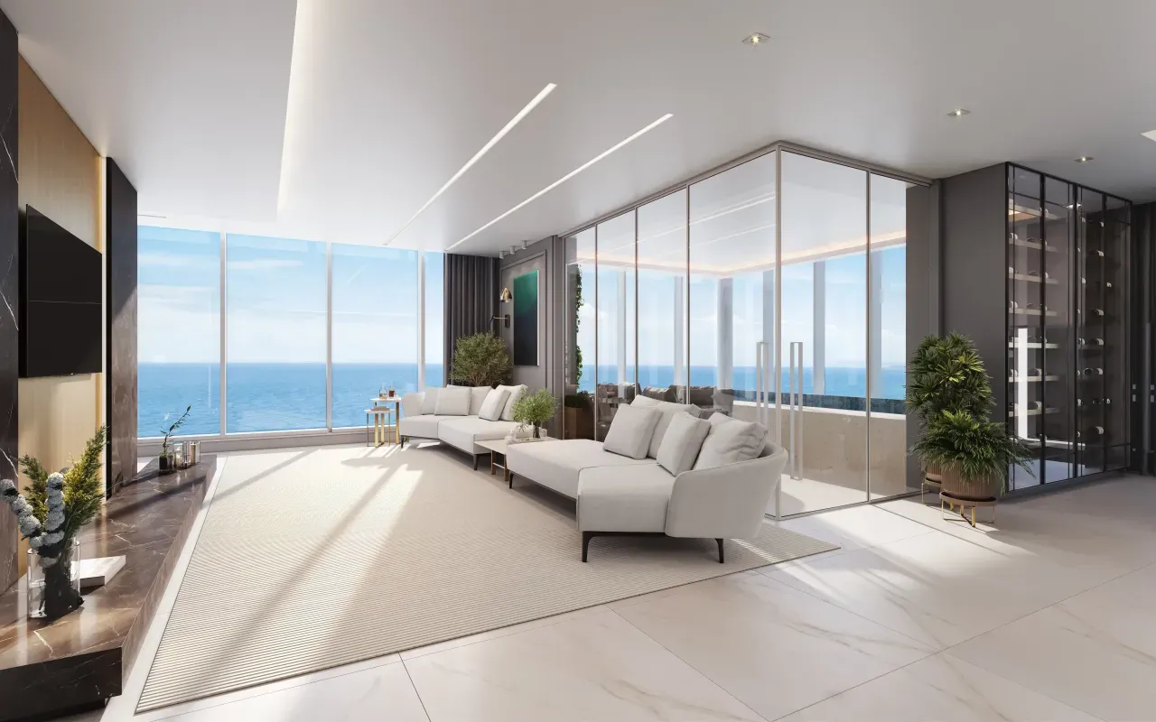 Apartamento em construção com 4 suítes e 3 vagas de garagem no Centro de Balneário Camboriú
