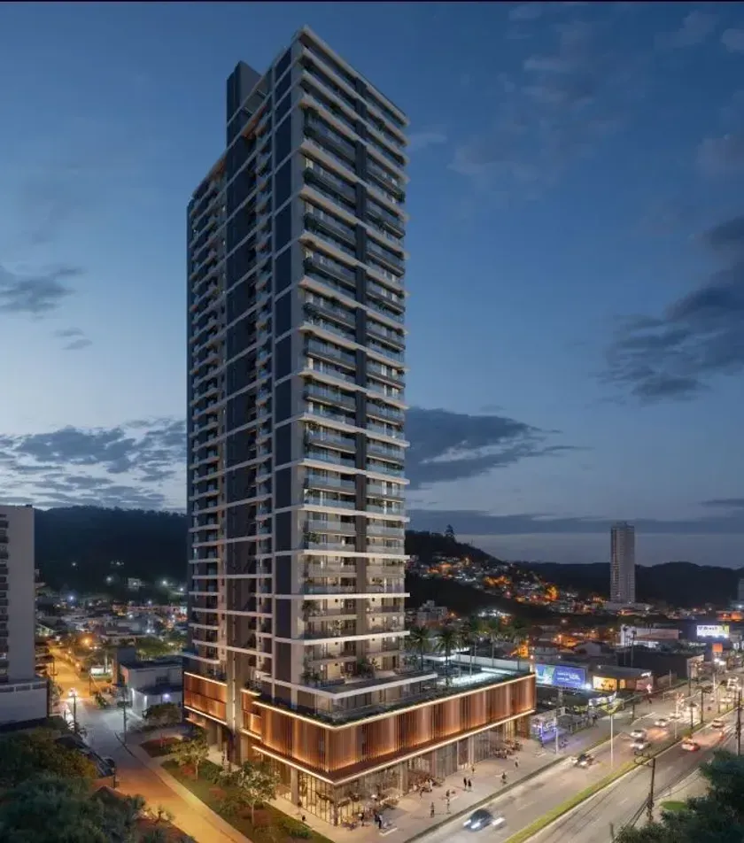 Apartamento na planta com 2 dormitórios sendo 1 suíte, 1 vaga de garagem na Praia Brava em Itajaí