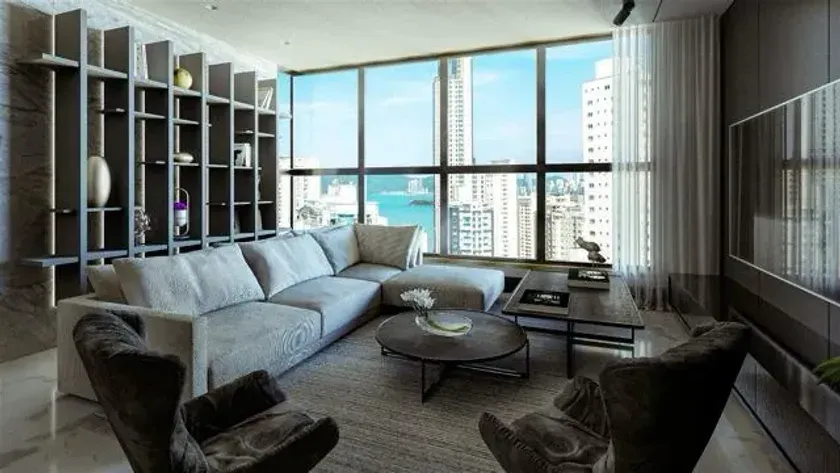 Apartamento em construção com 3 suítes e 2 vagas de garagem no Pioneiros em Balneário Camboriú